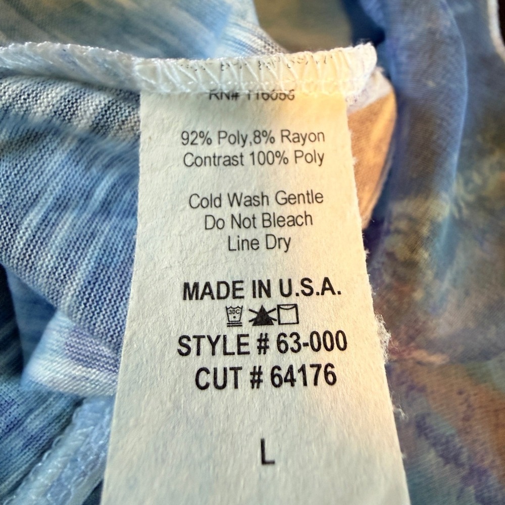NEW Jess Jane Size Large Lightweight‎ "Eclipse" Long Sleeve Tunic USA NWT - Picture 6 of 9